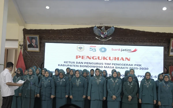 Thumbnail Bupati Bondowoso Kukuhkan Pengurus TP PKK 2025–2030, Ajak Wujudkan Generasi Unggul