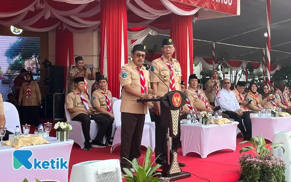 Thumbnail Peringatan Hari Pramuka, Ketua Kwarcab Surabaya Lantik 1.380 Siaga Penggalang dan Penegak Garuda