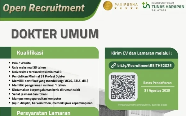 Thumbnail RSI THS Buka Lowongan Pekerjaan, Intip Posisinya