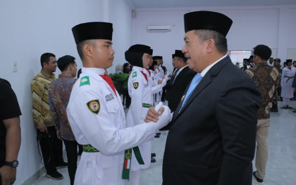 Thumbnail Kukuhkan Paskibra HUT ke-80 RI, Ini Harapan Bupati Asahan