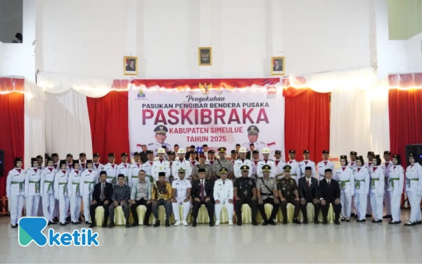 Thumbnail Berita - 32 Anggota Paskibraka Simeulue Dikukuhkan dan Siap Melaksanakan Tugas