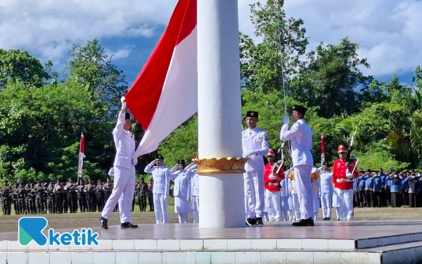 Thumbnail Berita - [FOTO] Upacara Hari Kemerdekaan Republik Indonesia ke-80 Kabupaten Halmahera Selatan