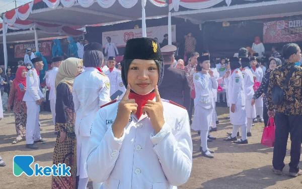 Pengalaman Berharga Almira Zivara: Jadi Paskibra Upacara Bendera HUT ke-80 RI Kecamatan Kasihan