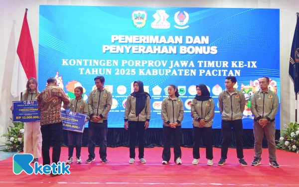 Thumbnail Berita - Diguyur Rp720 Juta atas Prestasi di Porprov Jatim IX 2025, 57 Atlet Pacitan Semringah