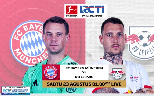 Thumbnail Saksikan! Duel Panas Matchday Pertama Bundesliga 2025 Bayern München vs RB Leipzig