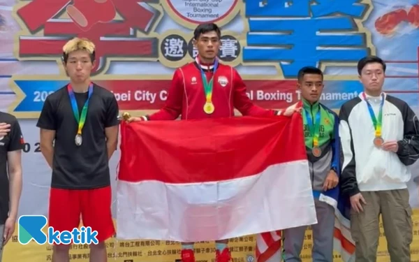 Thumbnail Berita - Dari Pulau Makian ke Panggung Dunia, Putera Masatawa Jadi Petinju Terbaik di Taipei City Cup 2025