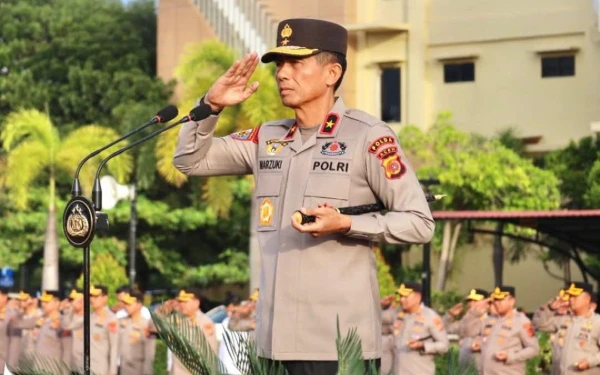 Thumbnail Berita - Pimpin Apel Perdana, Kapolda Aceh Langsung Bakar Semangat Personel