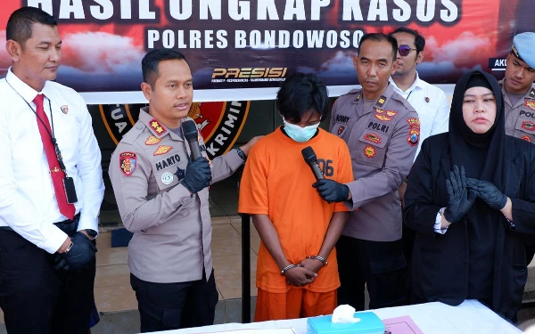 Thumbnail Polres Bondowoso Bongkar 3 Kasus Kriminal Krusial, 2 Pelaku Anak di Bawah Umur