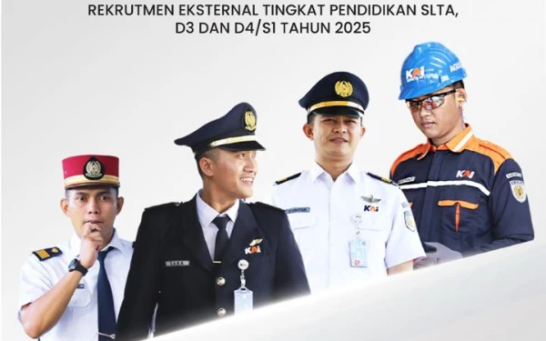 Thumbnail PT KAI Buka Lowongan Kerja untuk Lulusan SMA hingga S1, Berikut Info Lengkapnya