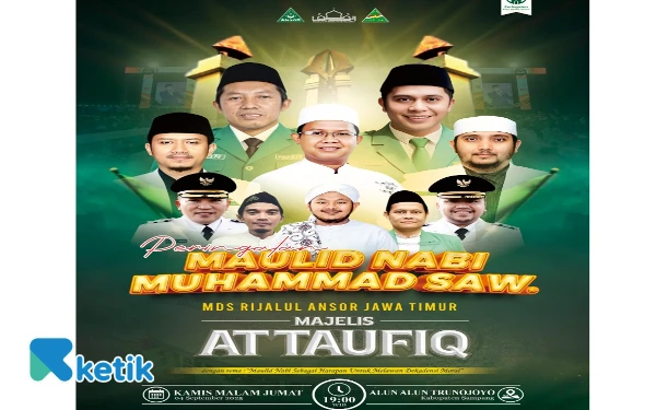 Thumbnail Berita - PW MDS Rijalul Ansor Jatim Gelar Maulid Nabi di Sampang, PAC GP Ansor Robatal Siap Meriahkan Acara