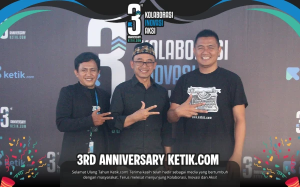 Thumbnail Hadiri HUT ke-3 Ketik, H Makhrus Sholeh Harap Ketik.com Jadi Media Inspirasi Kebaikan