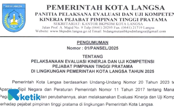 Thumbnail Berita - Pemkot Langsa Umumkan Evaluasi Kinerja dan Uji Kompetensi Pejabat Eselon II