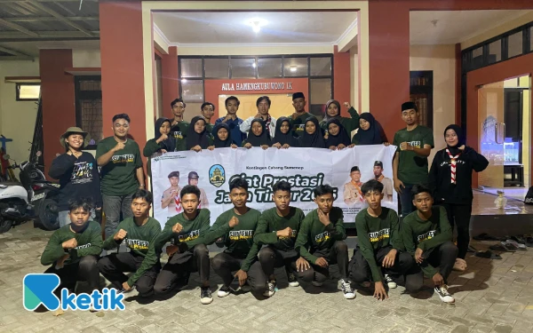 Thumbnail Berita - Kontingen Pramuka Sumenep Diberangkatkan, Target Pulang dengan Prestasi di GP Jatim 2025
