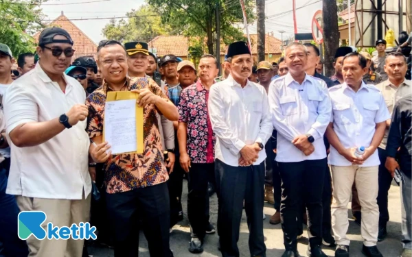 Ratusan Massa Gerakan Pejuang Gayatri Gelar Aksi di DPRD Tulungagung