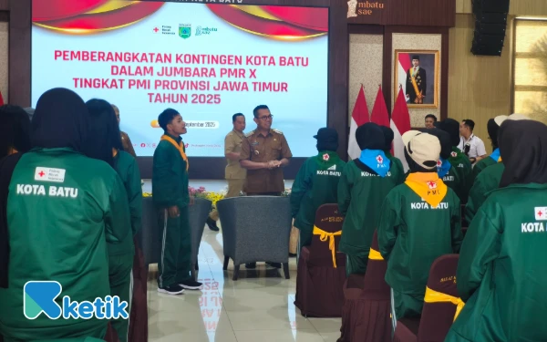 Thumbnail Kontingen PMR Kota Batu Siap Ikuti Jumbara Jatim ke X