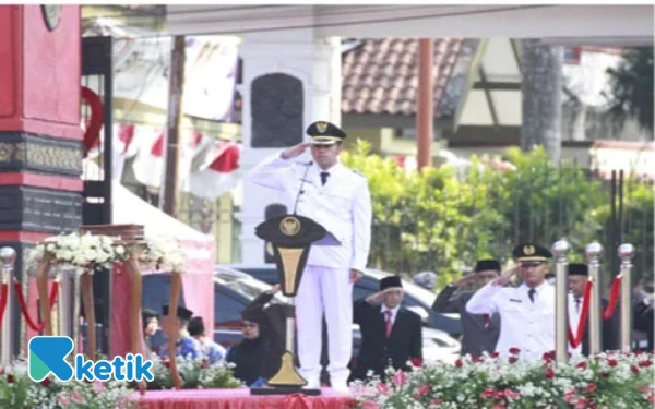 Thumbnail Berita - Upacara HUT ke-80 RI di Kota Blitar, Wali Kota Ajak Warga Jaga Persatuan dan Bangun Kesejahteraan