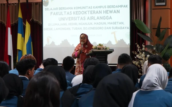 Thumbnail Bekali Keterampilan, Mahasiswa Kedokteran Hewan Unair Jalani Program BBK