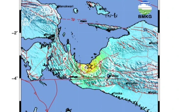 Thumbnail Gempa Magnitudo 6,6 Guncang Nabire, Sejumlah Fasilitas Rusak