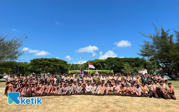 Thumbnail Peran Saka Kwarcab Surabaya 2025, 176 Pramuka Digembleng Jadi Generasi Tangguh dan Kreatif