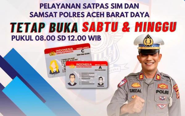 Thumbnail Berita - Rayakan HUT Lalu Lintas, Satlantas Polres Abdya Buka Layanan SIM dan Pajak Saat Weekend