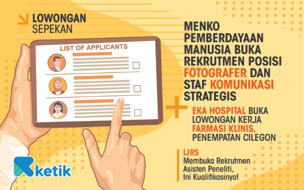 Thumbnail 3 Lowongan Kerja Sepekan: Eka Hospital hingga Kemenko PM