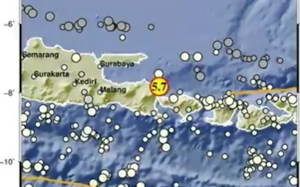 Thumbnail Berita - BREAKING NEWS! Gempa M5.7 Guncang Banyuwangi, Warga Surabaya Rasakan Getaran