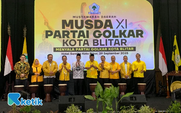 Thumbnail Berita - Musda XI Golkar Kota Blitar: Dodok Kembali Terpilih sebagai Ketua