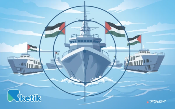 Thumbnail Israel Serang Armada Bantuan Internasional ke Gaza, Ratusan Aktivis Ditahan
