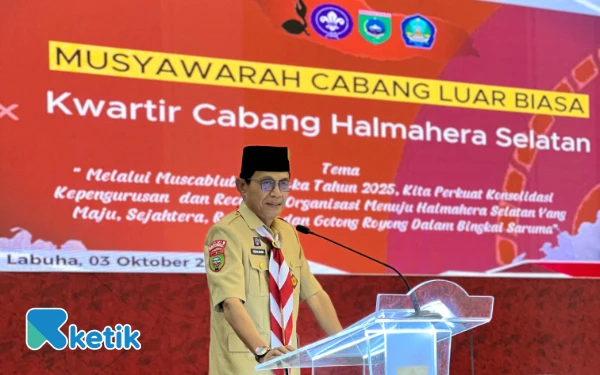 Thumbnail Wabup Halsel Resmi Buka Musyawarah Cabang Luar Biasa Gerakan Pramuka