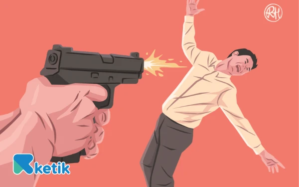 Thumbnail Berita - Sadis! Warga Kabupaten OKI Ditembak Rekannya Sendiri Pakai Senpira, Tewas di Pelukan Istri