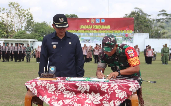 Thumbnail TMMD Sengkuyung Tahap IV Kodim 0732/Sleman Resmi Dibuka di Seyegan
