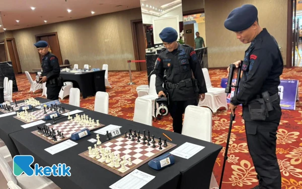 Thumbnail Sterilisasi Ketat di Venue Pornas XVII Korpri 2025, Tim Gegana Polda Sumsel Siaga Penuh