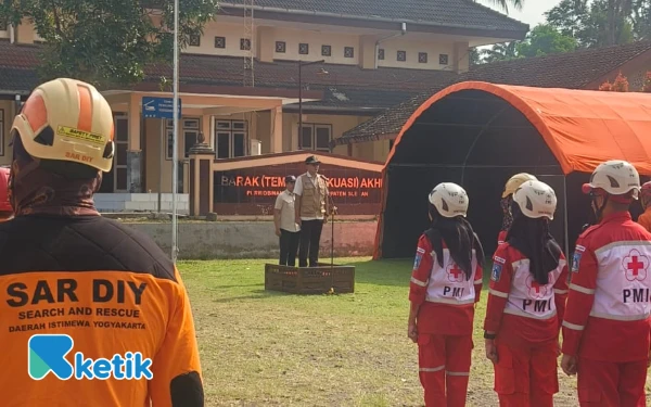 Thumbnail Berita - Ratusan Personel Siaga, Sleman Gelar Apel Kedaruratan Erupsi Merapi 2025