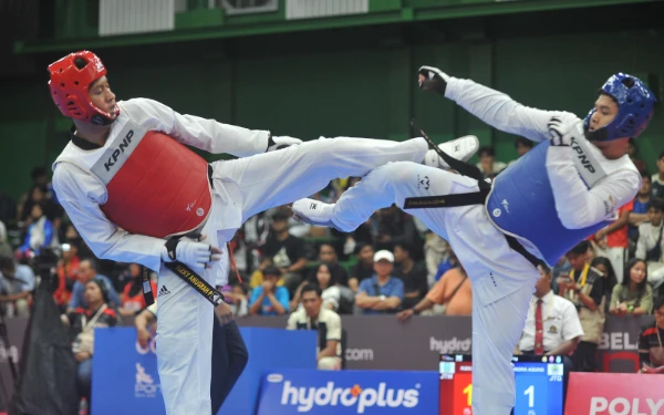 Thumbnail Berita - Alhamdulillah, Jatim Raih Emas Pertama PON Bela Diri 2025 dari Taekwondo