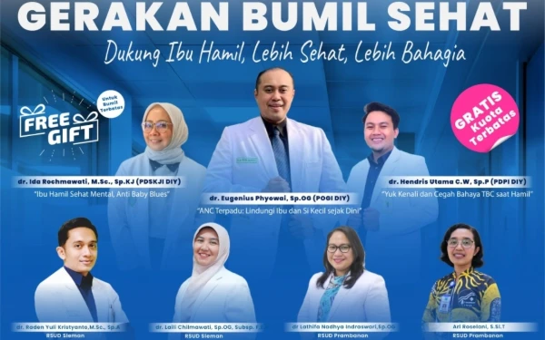 Thumbnail Berita - Dinkes Sleman Gelar Gerakan Bumil Sehat, Hadirkan Pakar POGI dan Kesehatan Jiwa untuk Edukasi Kehamilan