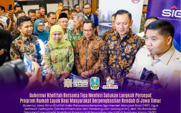 Thumbnail Gubernur Khofifah Gandeng Pusat! 3 Juta Rumah Impian Bukan Lagi Ilusi