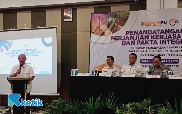 Thumbnail Berita - BBWS Citanduy dan Novita Wijayanti Teken Kerja Sama Program Irigasi di Cilacap