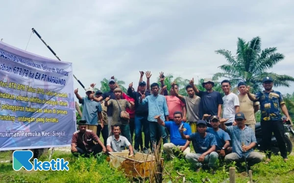 Thumbnail Berita - 673,79 Hektare Lahan PT Nafasindo di Aceh Singkil Dipasang Baliho, Aktivitas Tanpa Izin Dilarang