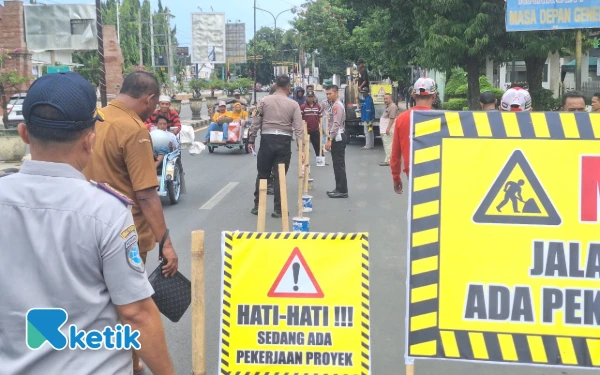 Thumbnail Berita - Hindari Kemacetan di Jalur Pantura Situbondo, Satlantas Lakukan Rekayasa Lalu Lintas di Sekitar Proyek