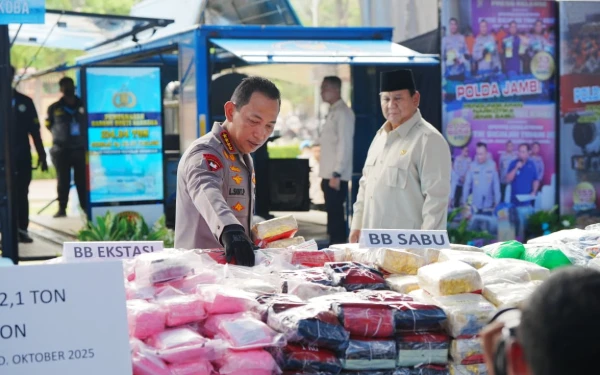 Thumbnail Presiden Prabowo Sebut Pemberantasan Narkoba hingga Judi Online Jadi Tugas Utama Polri