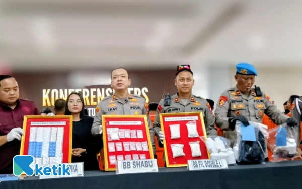 Thumbnail Berita - Polres Tulungagung Bongkar Jaringan Narkoba Antarprovinsi, 40 Orang Diciduk