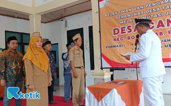 Thumbnail Dua Perangkat Baru Dilantik, Kades Cangak Harap Pelayanan Masyarakat Semakin Optimal