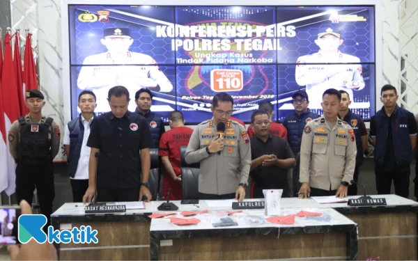 Polres Tegal Ringkus Pengedar Sabu Jaringan Pantura, Omzet Ratusan Juta