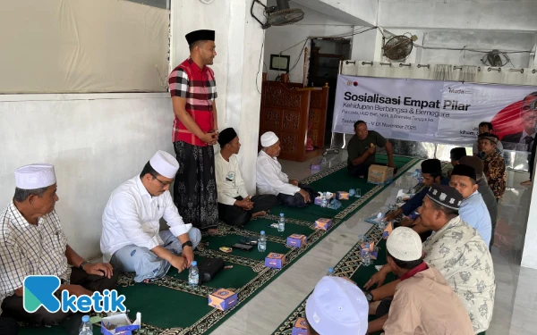 Thumbnail Berita - Jamaluddin Idham Sosialisasi Empat Pilar Kebangsaan di Pesantren Tauhid Irfani