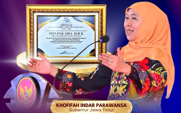 Thumbnail Raih Penghargaan Provinsi Berkinerja Pendidikan Terbaik, Khofifah: Jatim Barometer Nasional Wujudkan Generasi Emas 2045