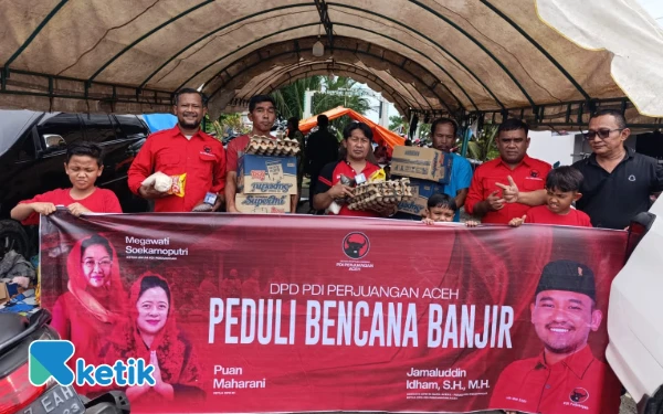 Thumbnail Peduli Korban Banjir, PDI Perjuangan Aceh Barat Salurkan Bantuan Darurat
