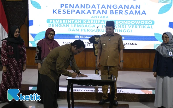 Thumbnail Bondowoso Perkuat Fondasi Pembangunan Lewat Tujuh Kolaborasi Besar dengan Perguruan Tinggi dan Lembaga Vertikal