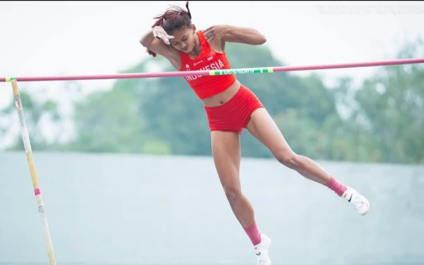 Thumbnail Diva Renatta Akhiri Penantian 22 Tahun Indonesia Rebut Emas Lompat Galah Putri SEA Games