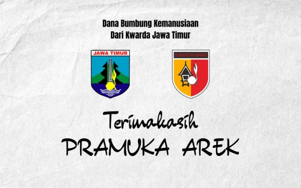 Thumbnail Kwarda Jatim Salurkan Bantuan Bencana lewat Kwarda Sumbar, Kak Januar: Segera Kami Salurkan untuk Korban