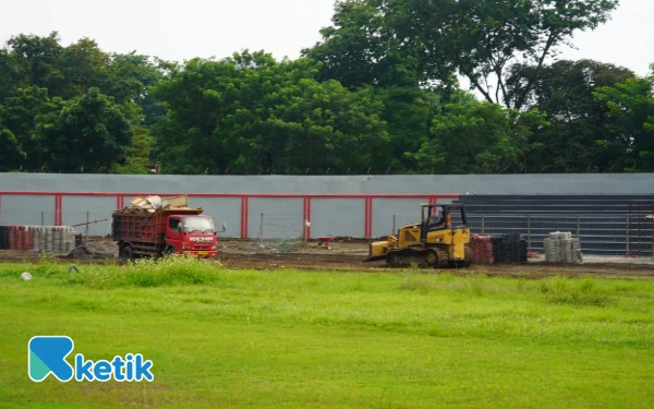 Renovasi Stadion Gajah Mada Mojokerto Rp3,8 Miliar Belum Sentuh Rumput dan Lintasan Lari